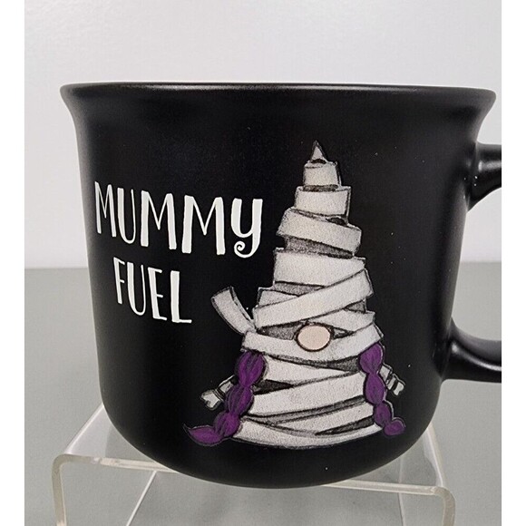 Cobwebs & Cauldrons Halloween Mummy Fuel Set Of 2 MUG Mother and child Lot Black - Picture 3 of 9